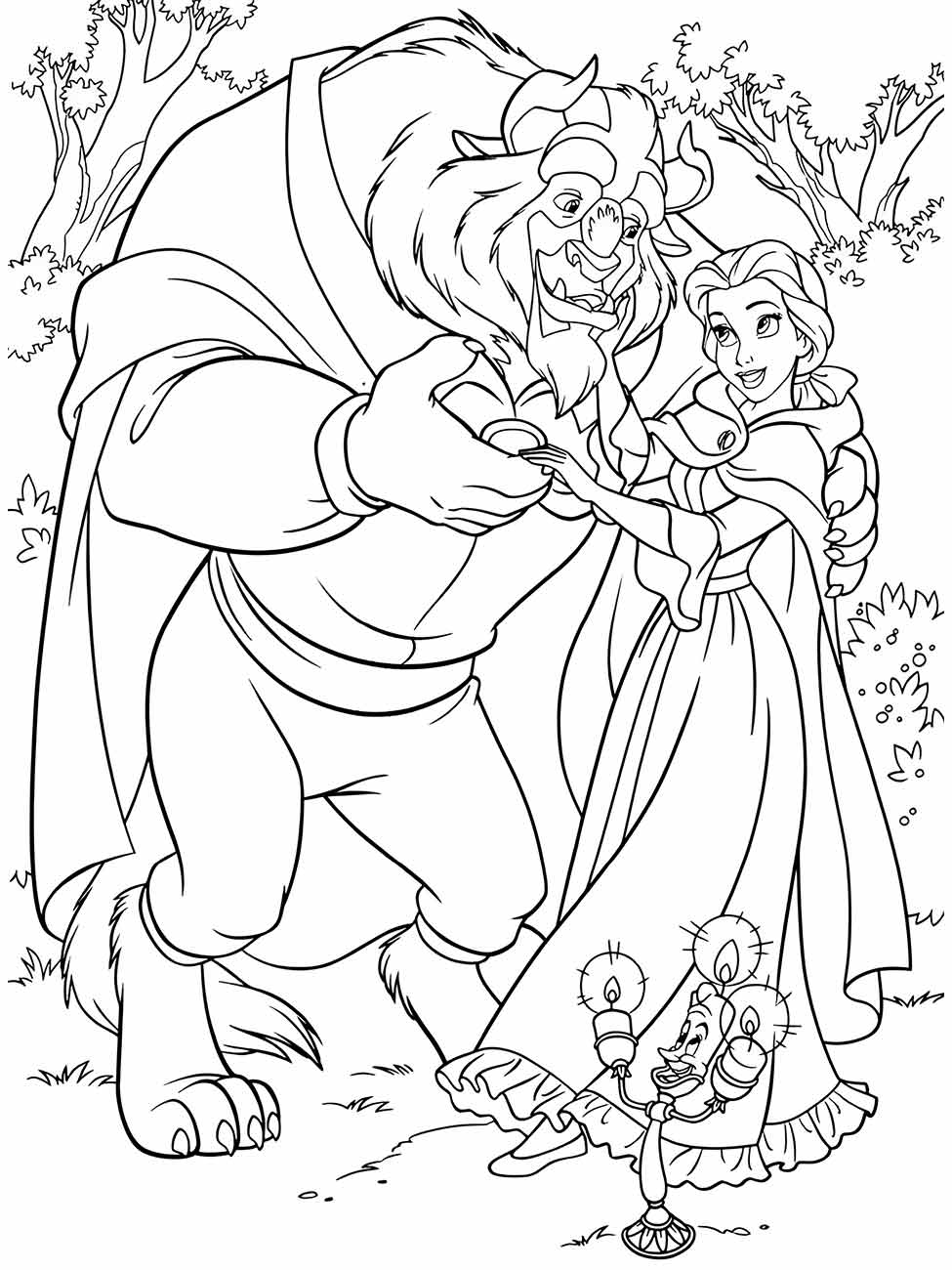 Beauty and the Beast coloring page (22)