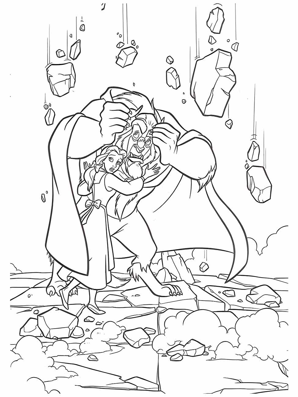 Beauty and the Beast coloring page (26)