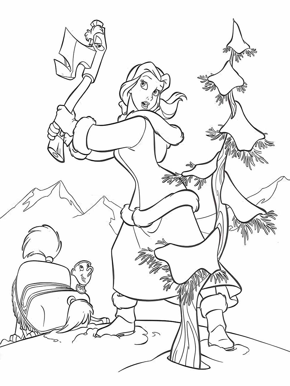 Beauty and the Beast coloring page (27)