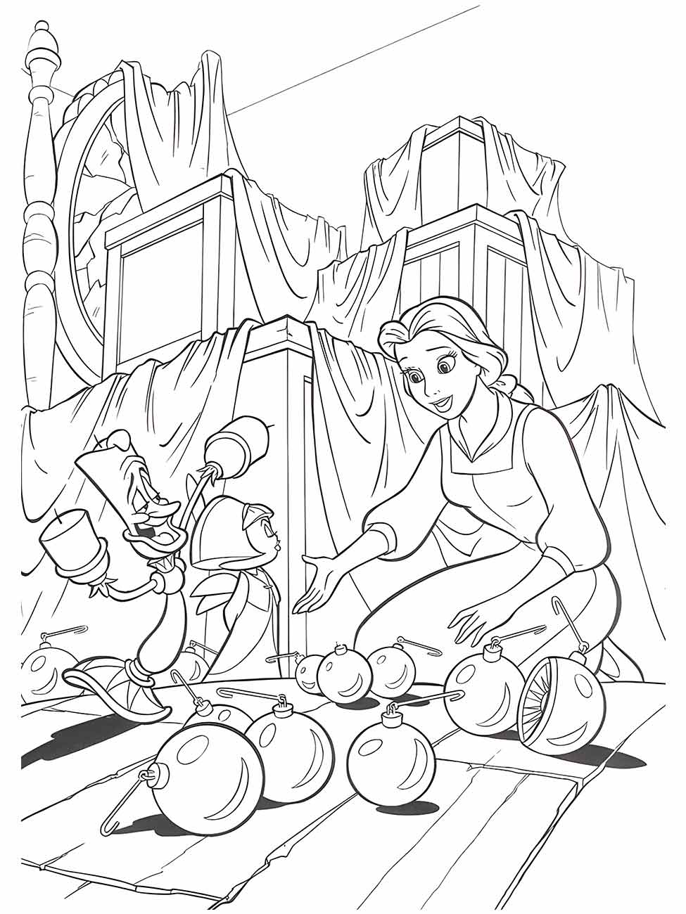 Beauty and the Beast coloring page (30)