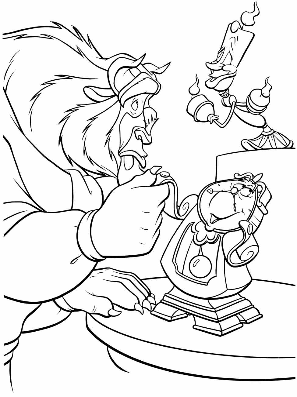 Beauty and the Beast coloring page (33)