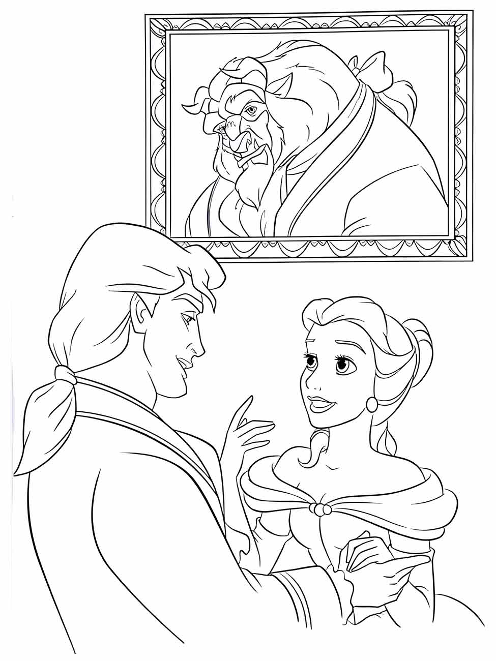 Beauty and the Beast coloring page (34)