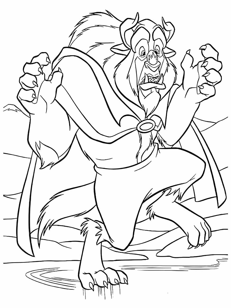 Beauty and the Beast coloring page (35)