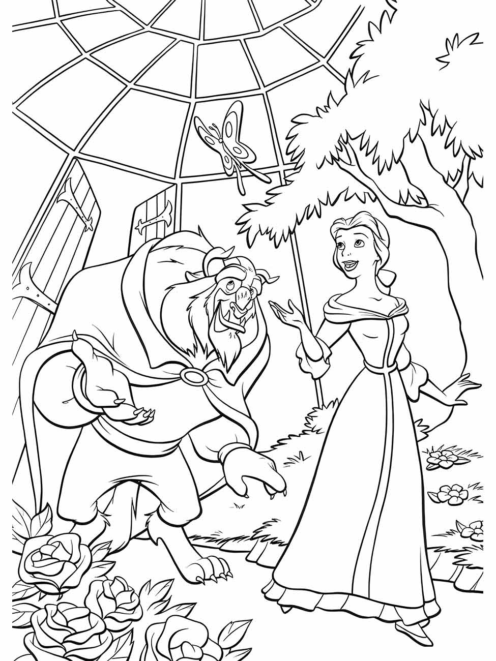 Beauty and the Beast coloring page (4)