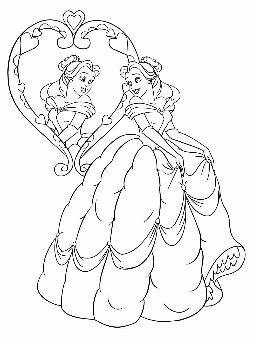 Beauty and the Beast coloring page (43)