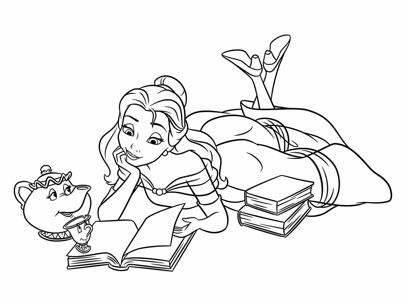 Beauty and the Beast coloring page (44)