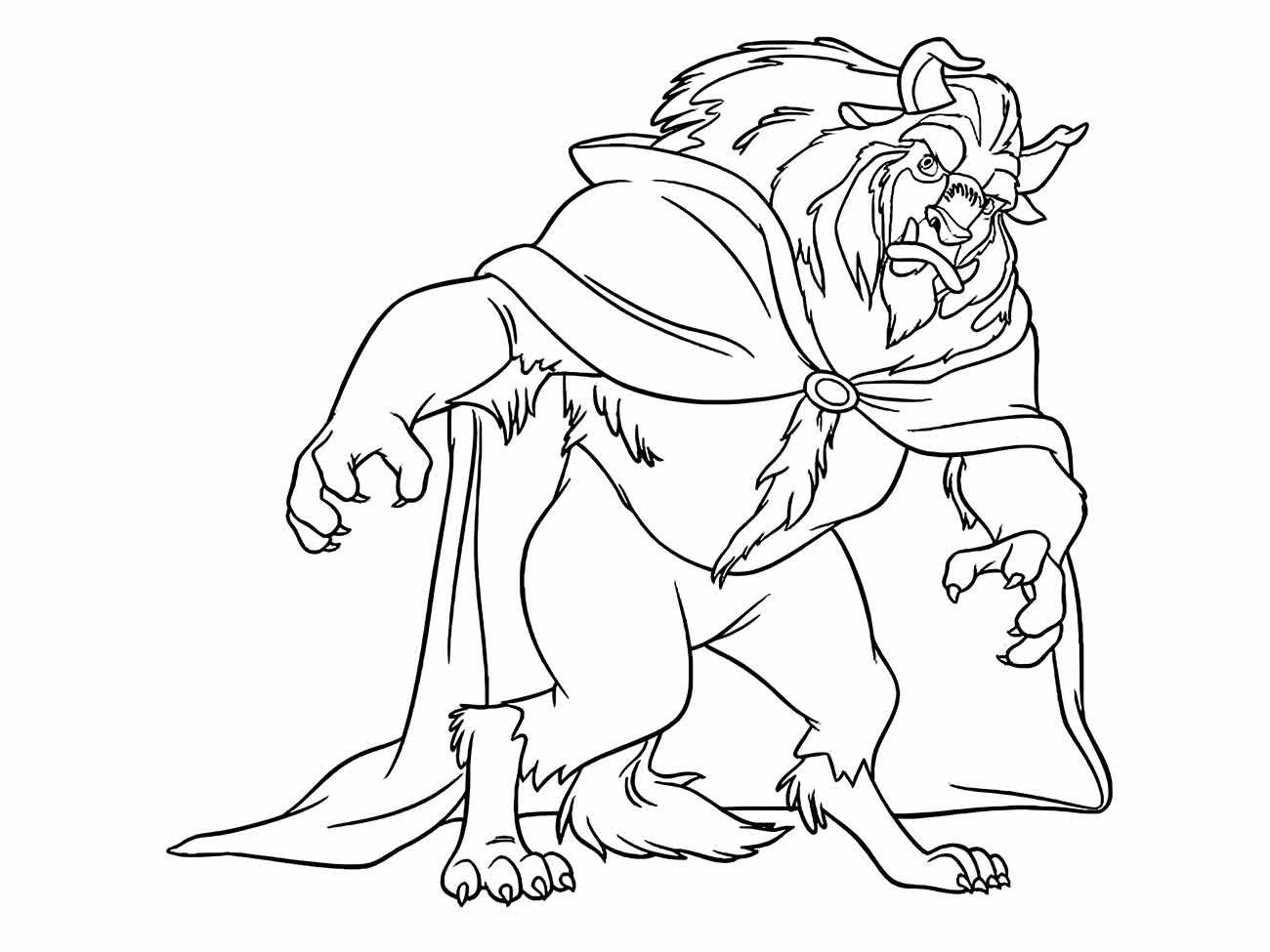 Beauty and the Beast coloring page (45)