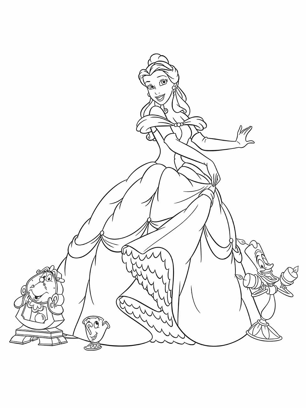 Beauty and the Beast coloring page (46)