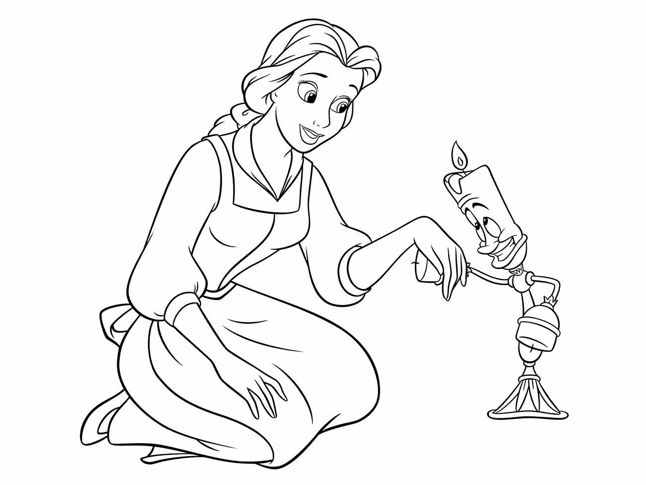 Beauty and the Beast coloring page (47)