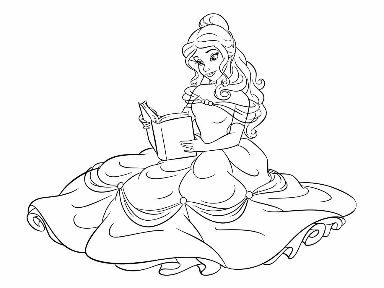 Beauty and the Beast coloring page (48)