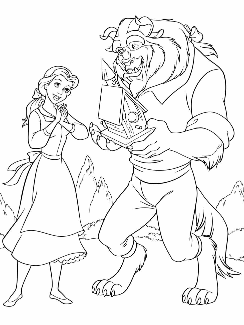 Beauty and the Beast coloring page (5)