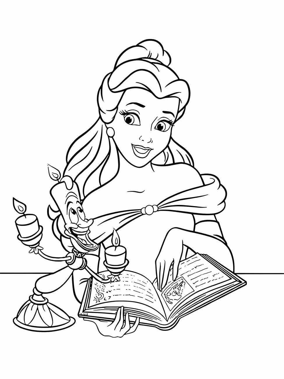 Beauty and the Beast coloring page (50)