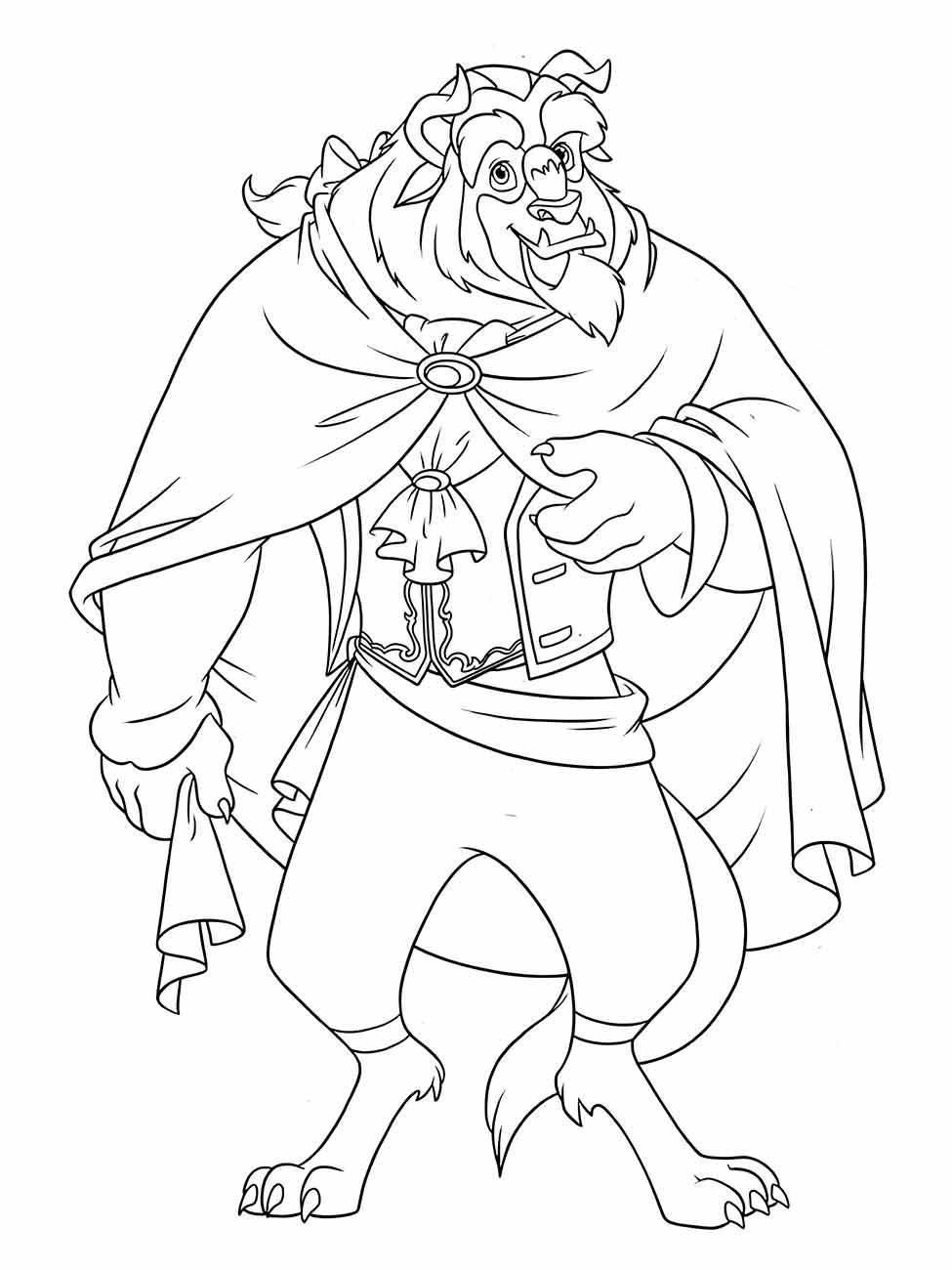 Beauty and the Beast coloring page (52)