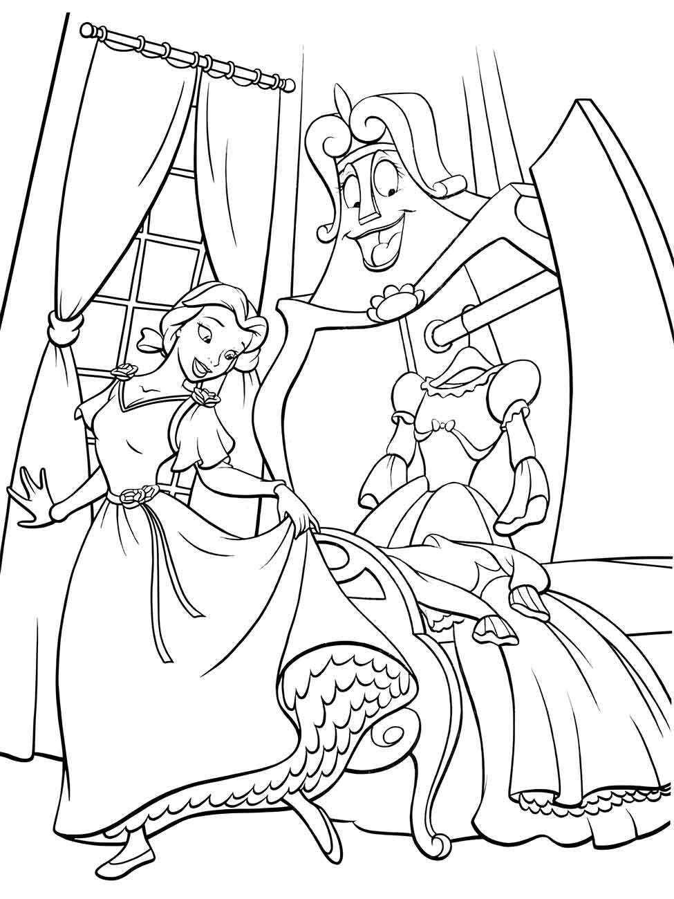 Beauty and the Beast coloring page (54)