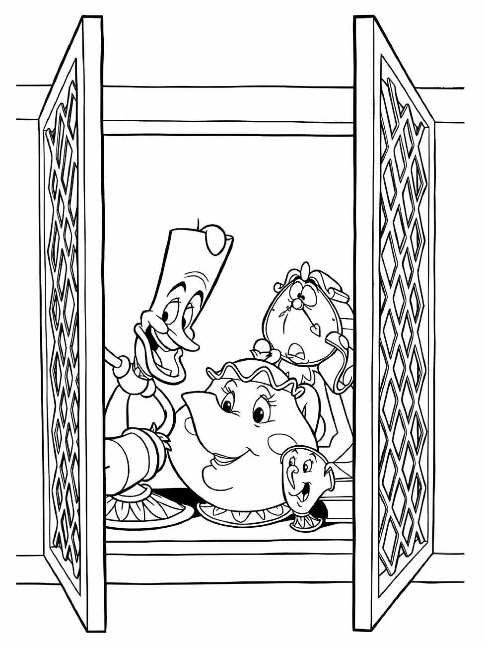 Beauty and the Beast coloring page (55)