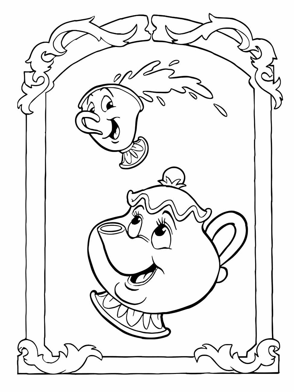 Beauty and the Beast coloring page (58)