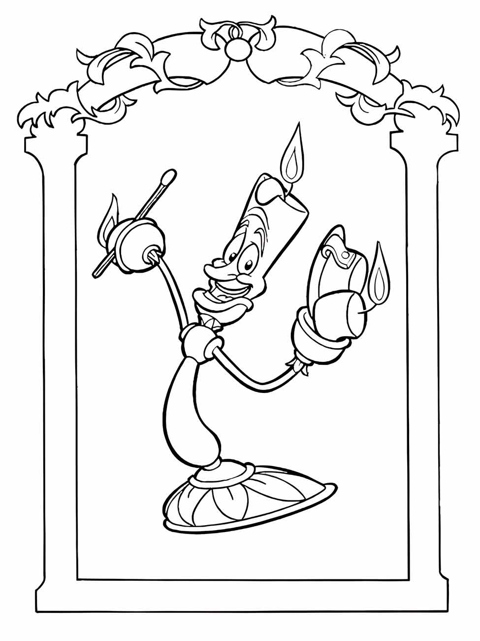 Beauty and the Beast coloring page (59)