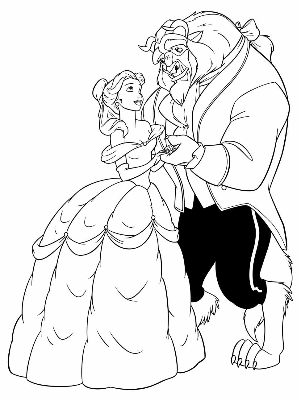 Beauty and the Beast coloring page (6)