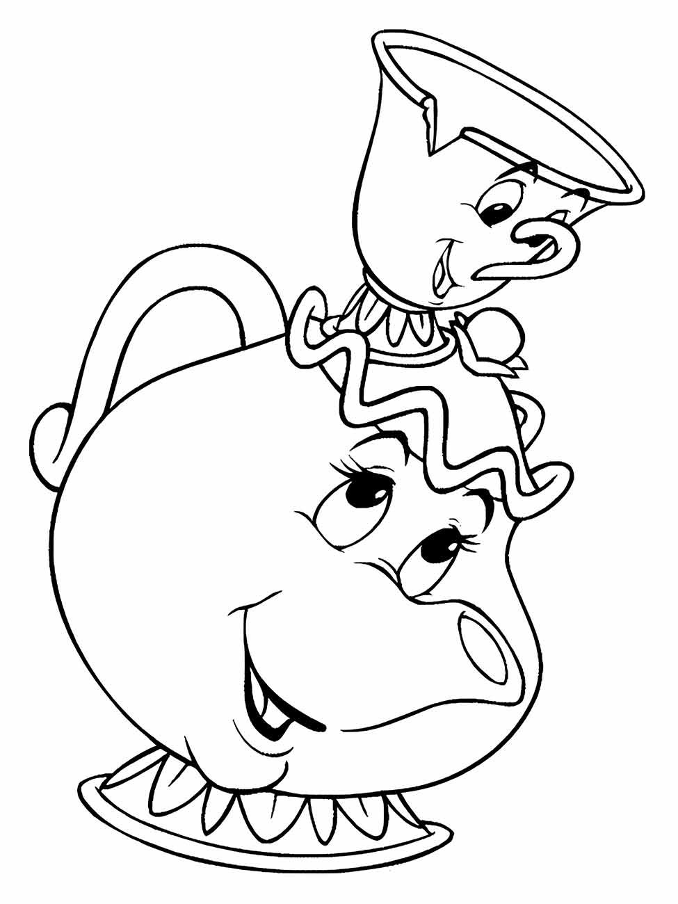 Beauty and the Beast coloring page (60)