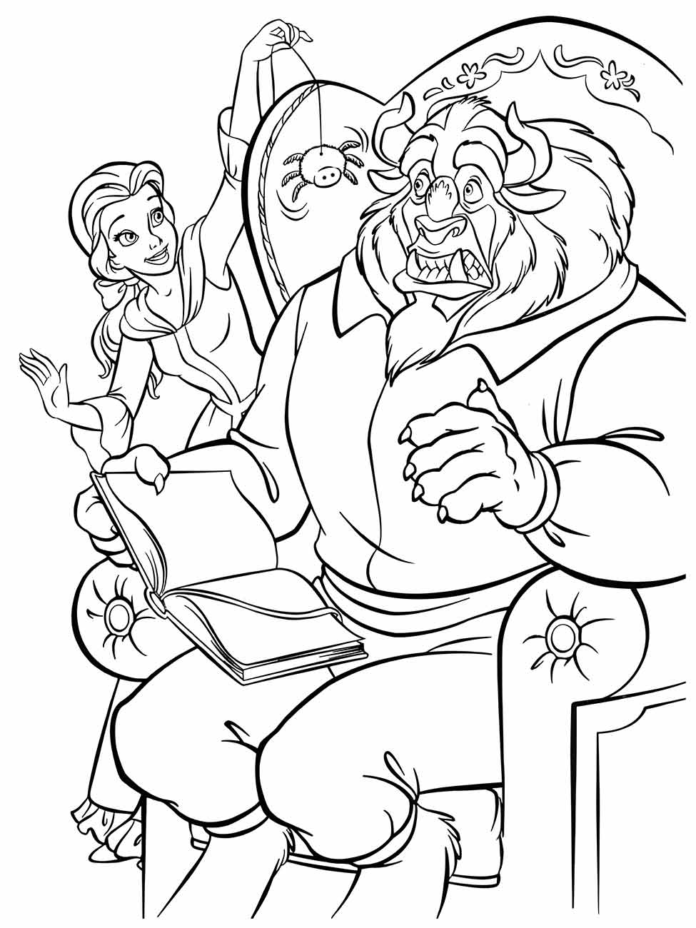 Beauty and the Beast coloring page (8)