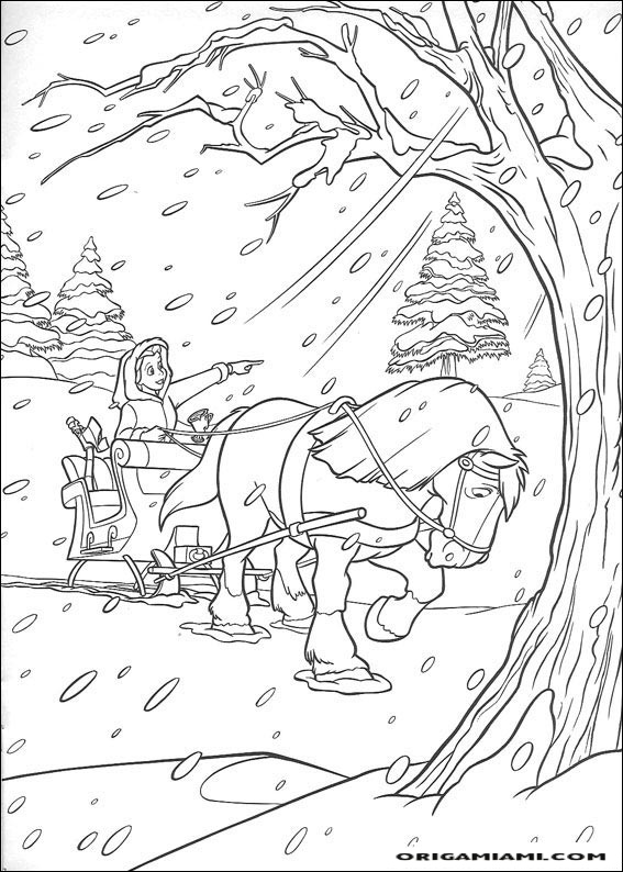 Beauty and the beast coloring page (23)