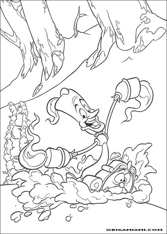 Beauty and the beast coloring page (24)