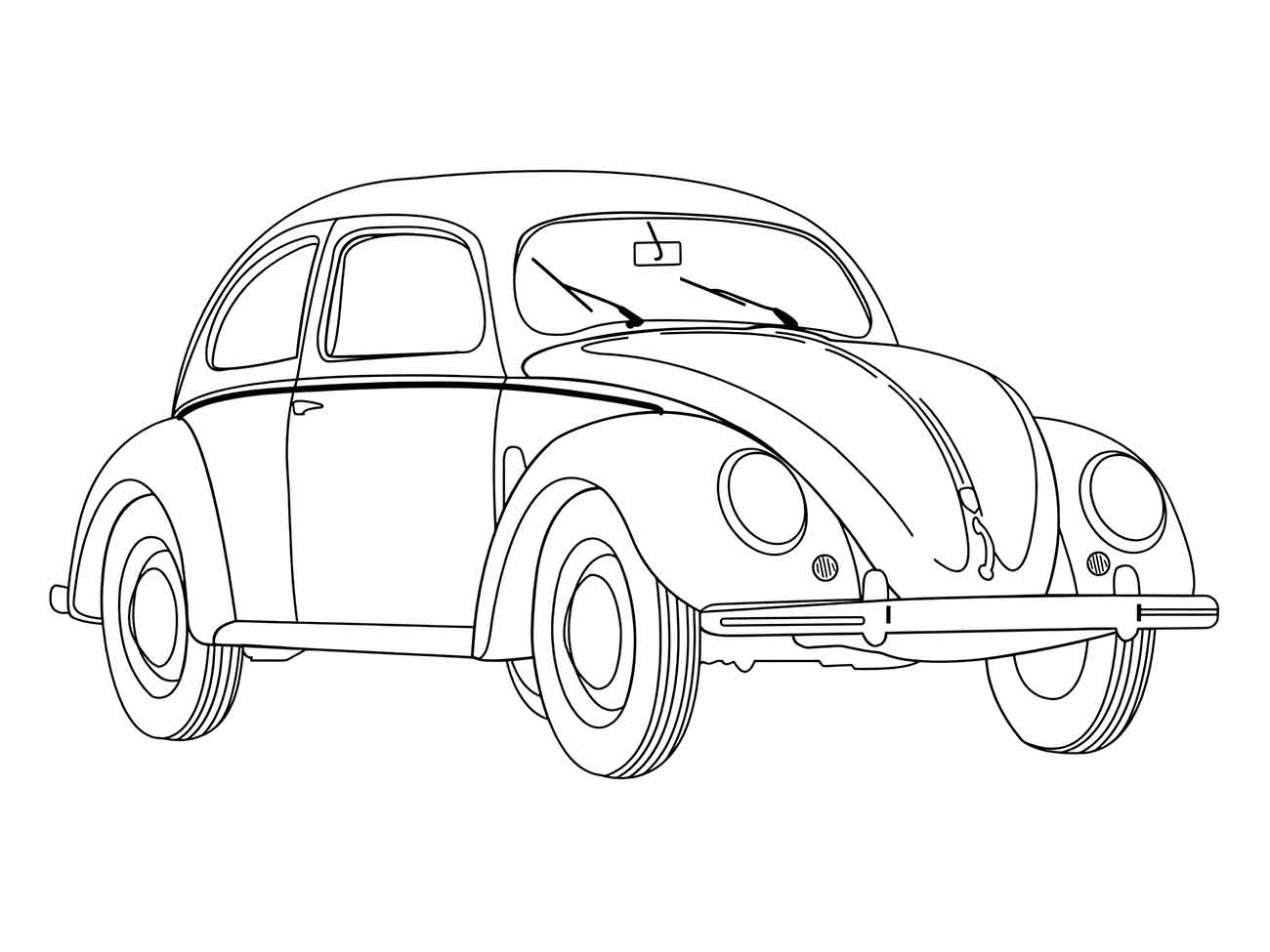 Beetle coloring page (7)