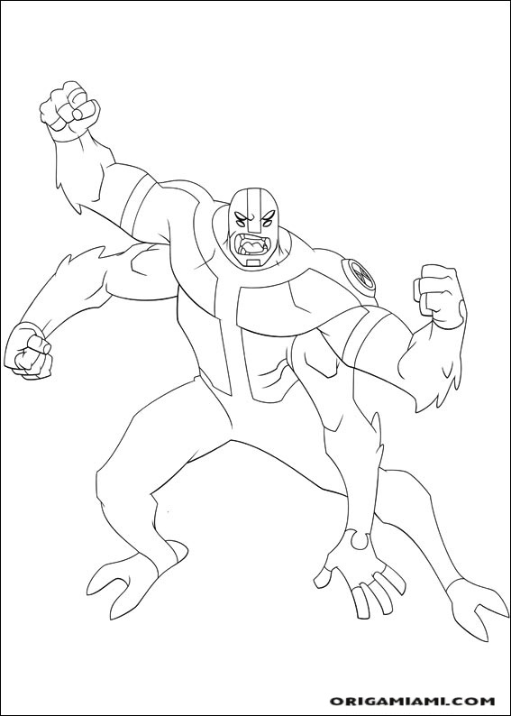 Ben10 coloring page (2)