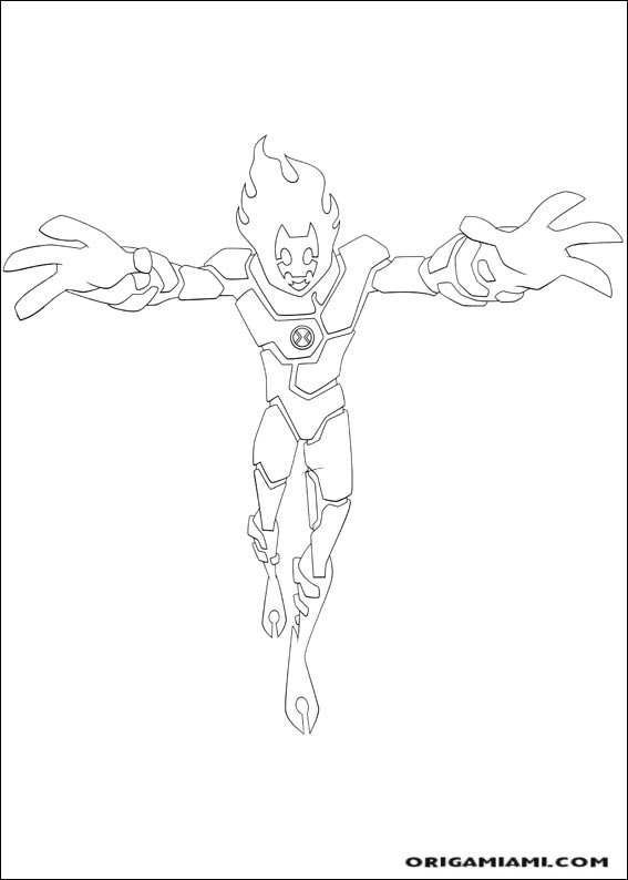 Ben10 coloring page (6)