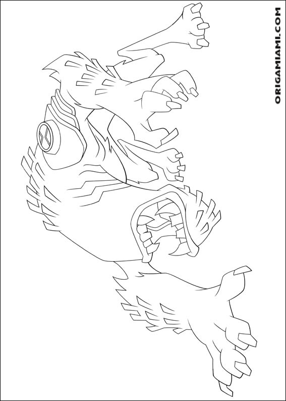 Ben10 coloring page (7)