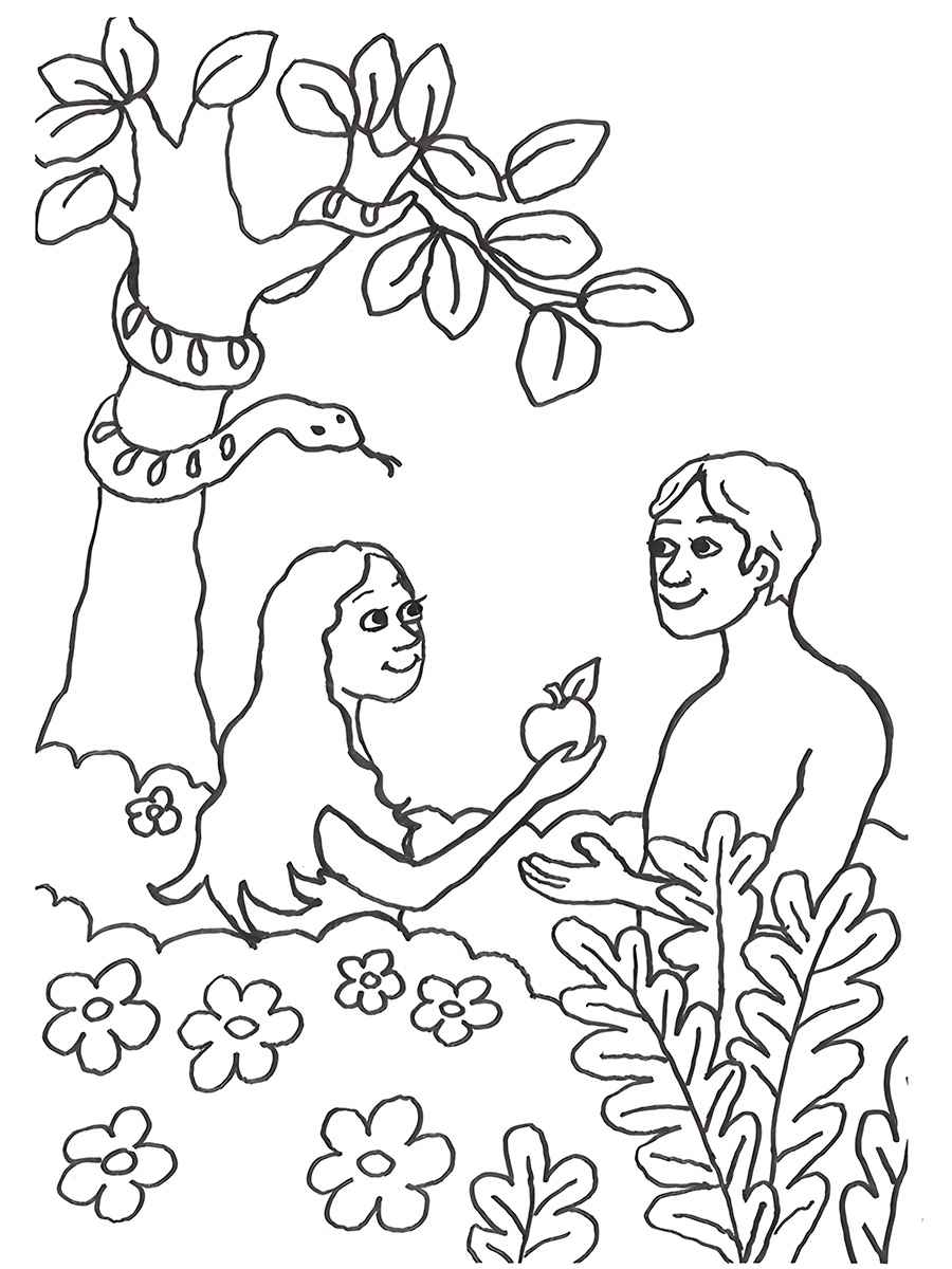 Biblic coloring page (2)