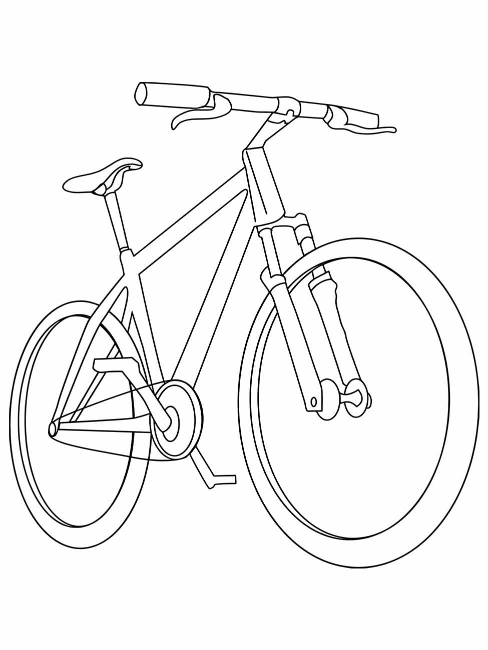 Bicycles coloring page (1)