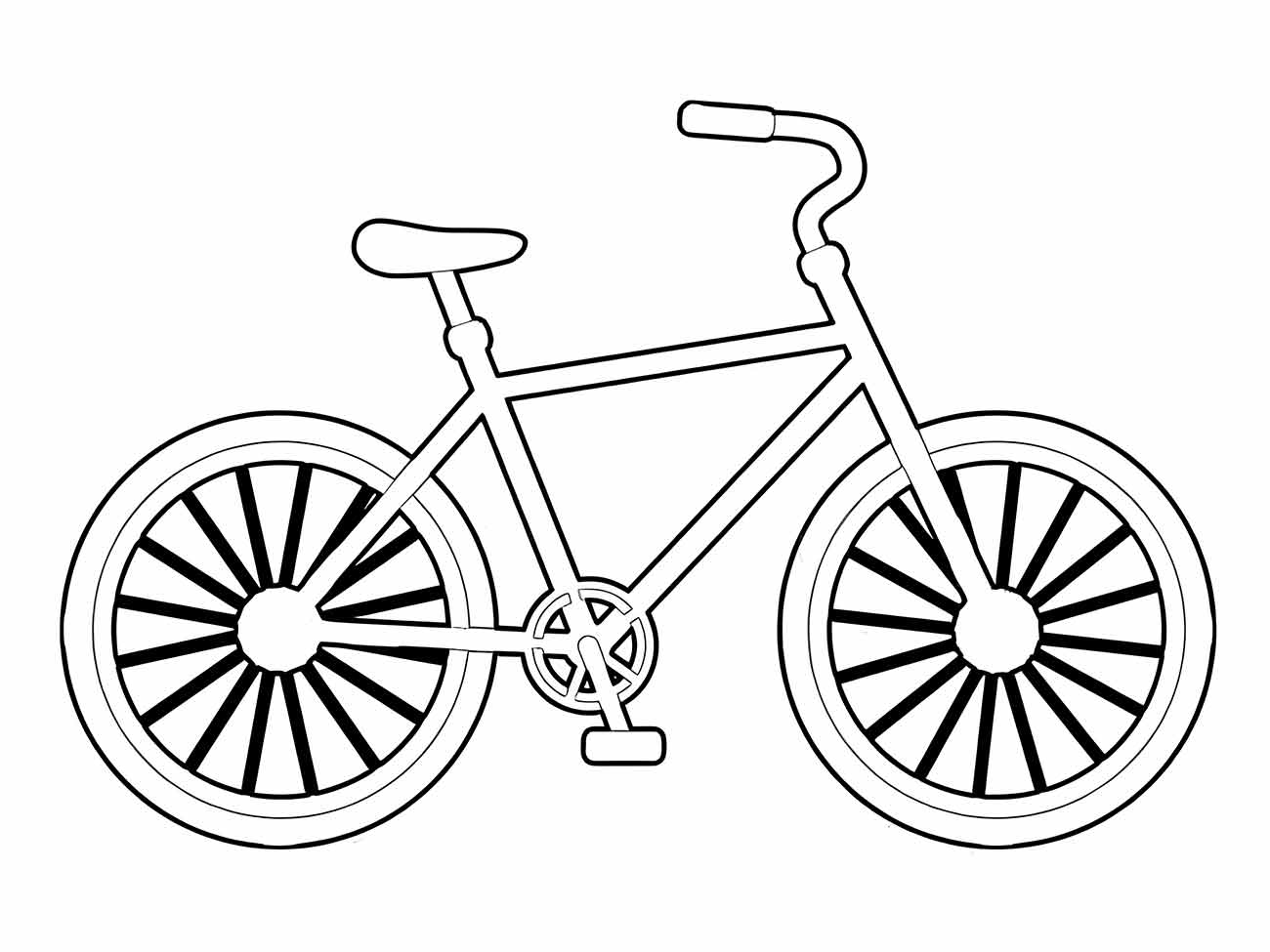 Bicycles coloring page (11)