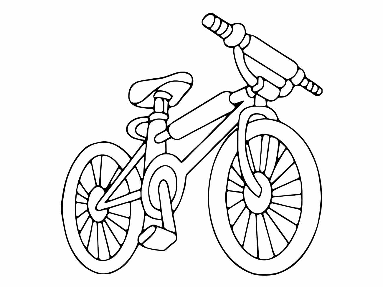 Bicycles coloring page (12)