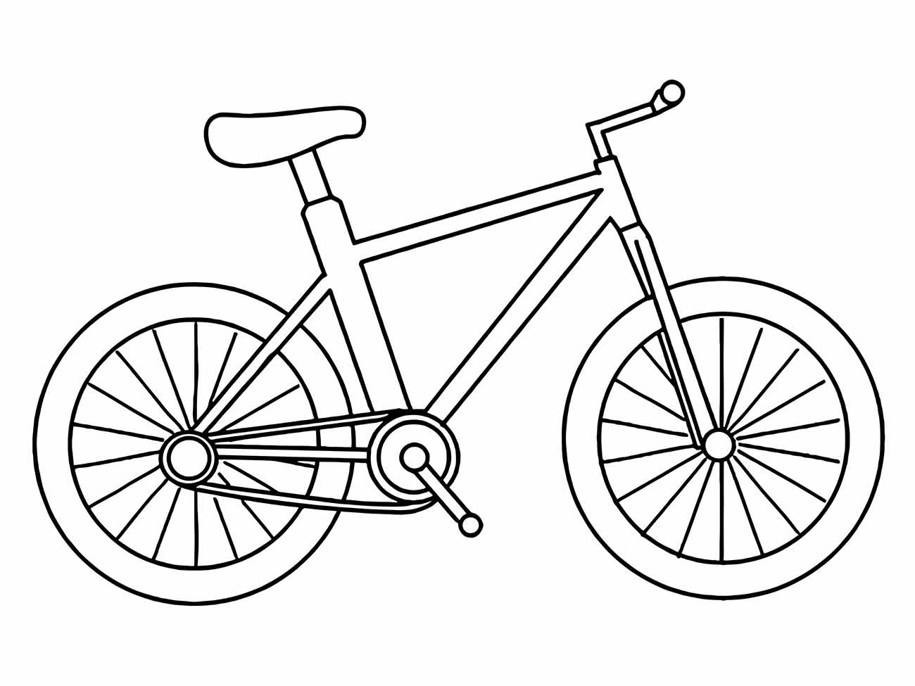 Bicycles coloring page (13)