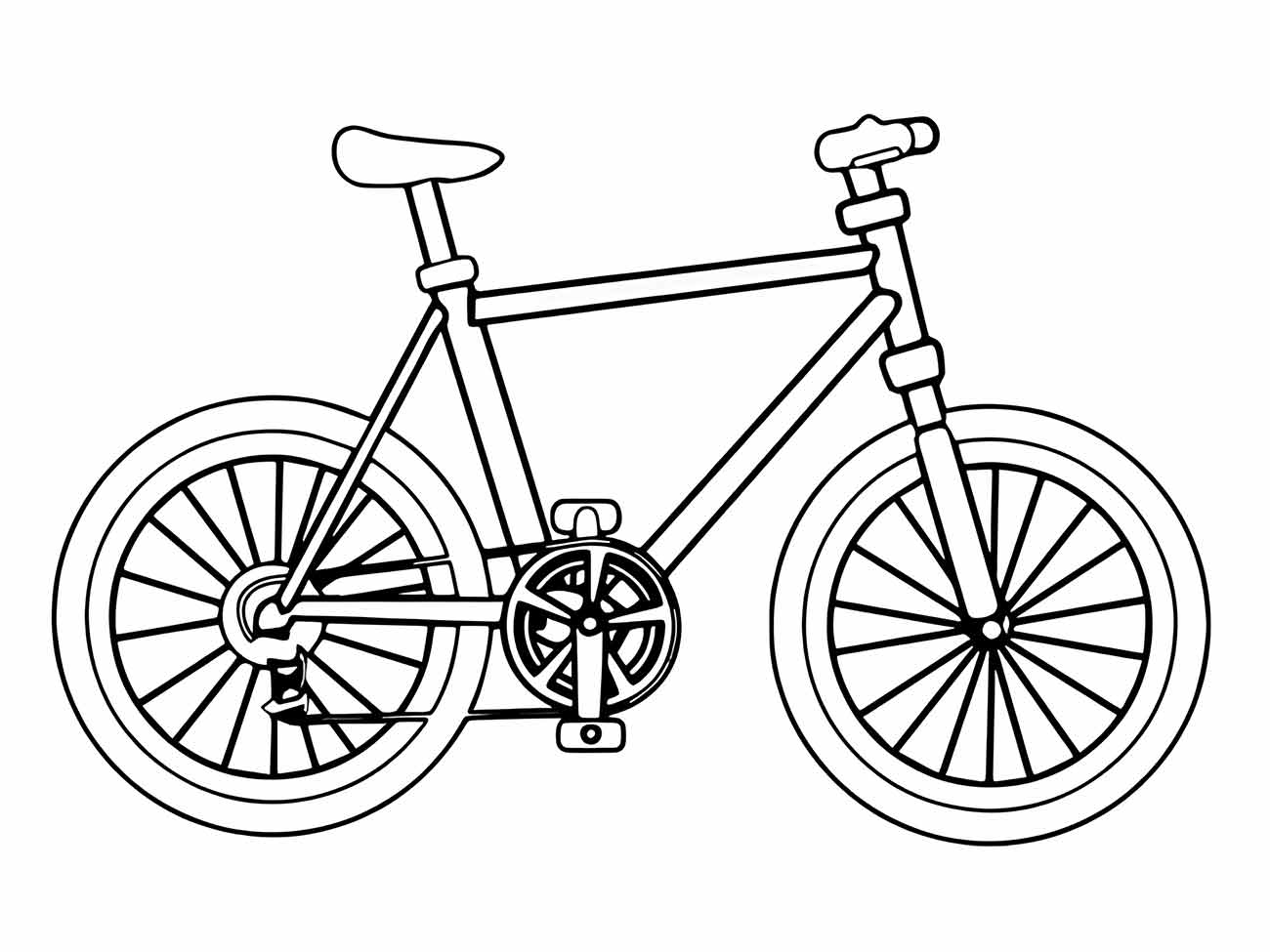 Bicycles coloring page (14)