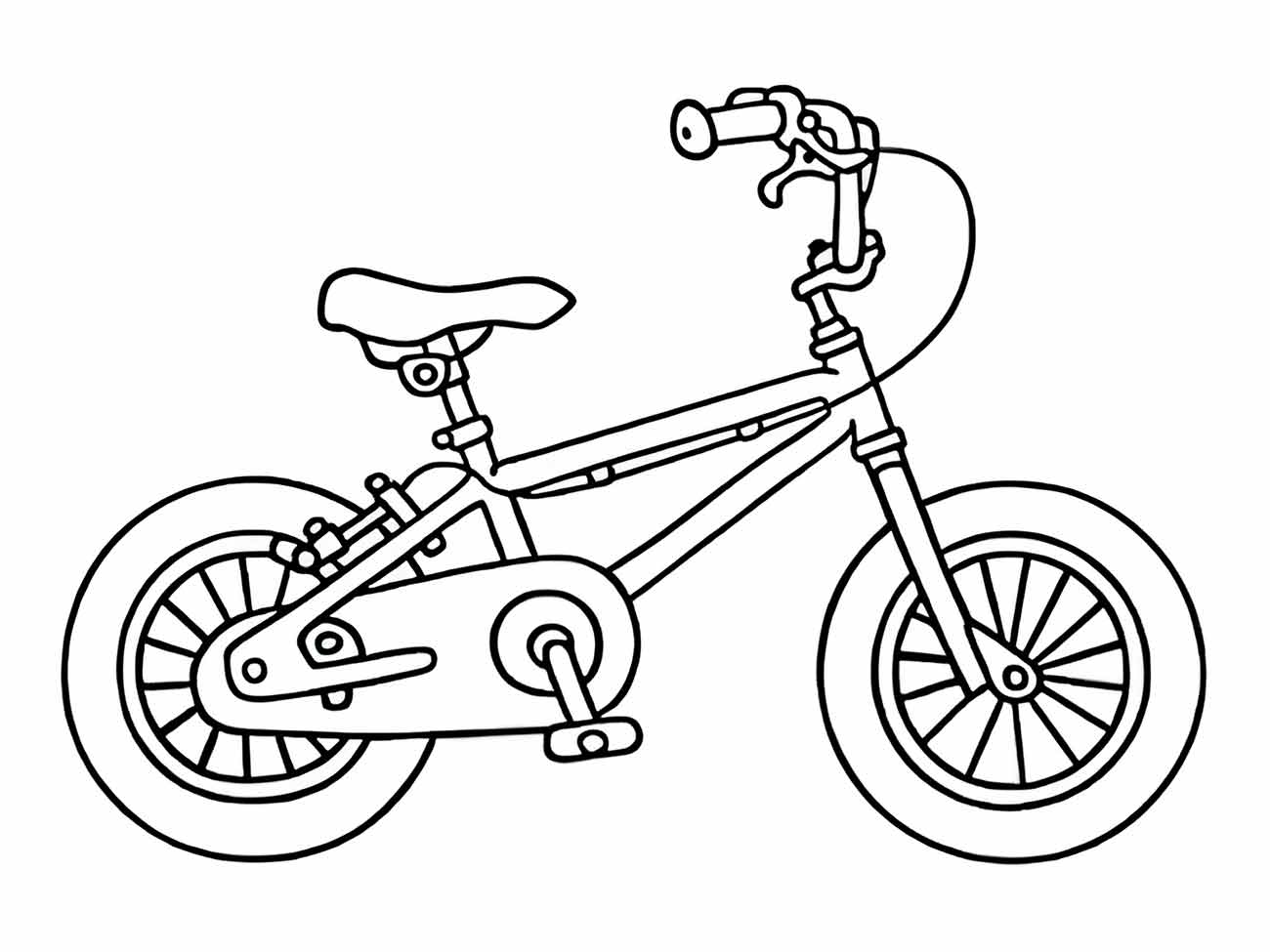 Bicycles coloring page (15)