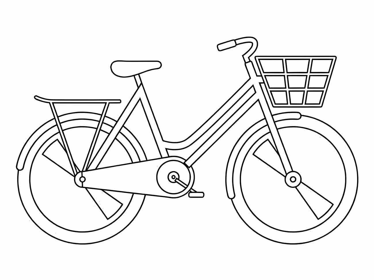 Bicycles coloring page (18)