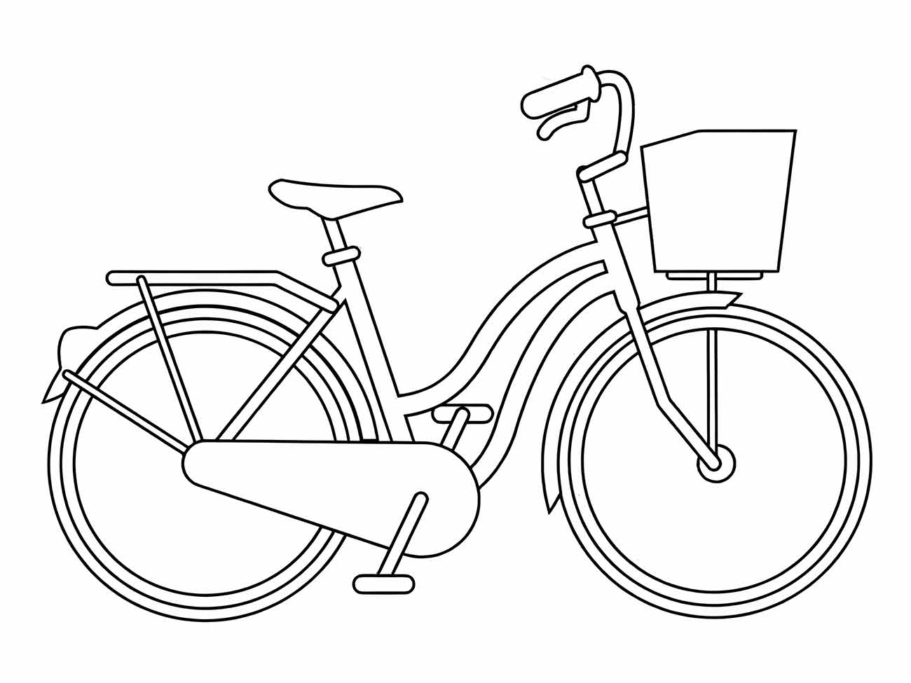 Bicycles coloring page (20)