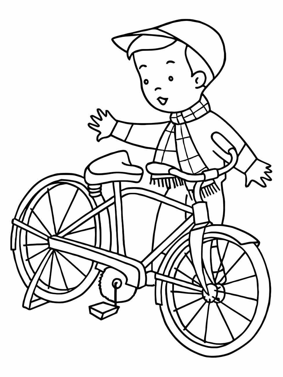 Bicycles coloring page (23)