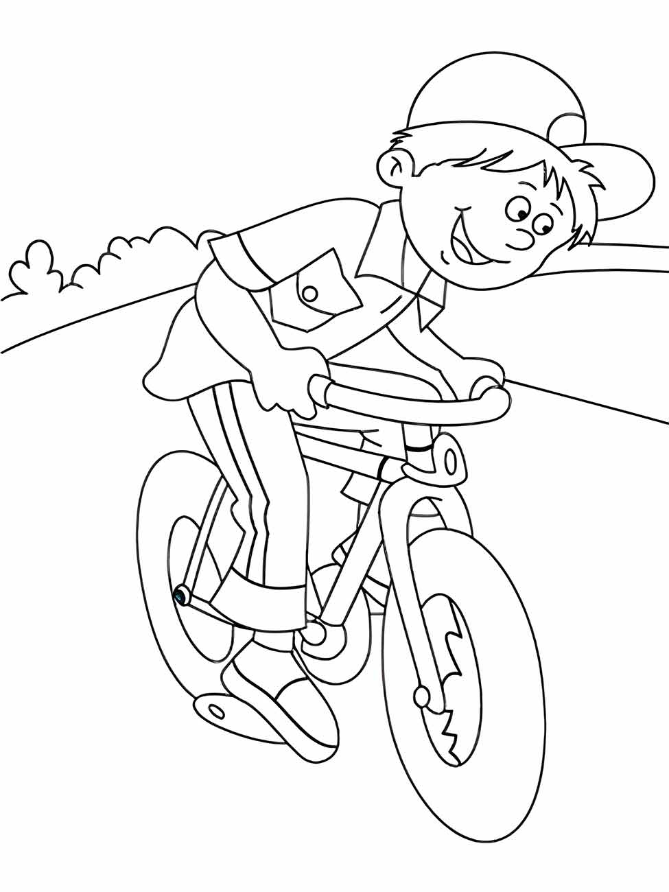 Bicycles coloring page (24)