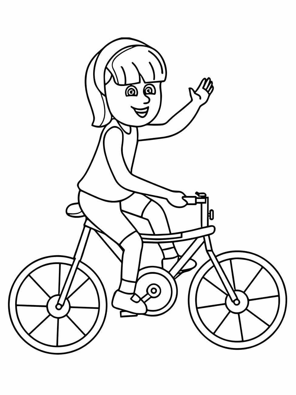 Bicycles coloring page (25)