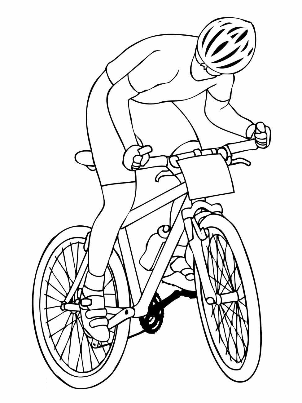 Bicycles coloring page (26)