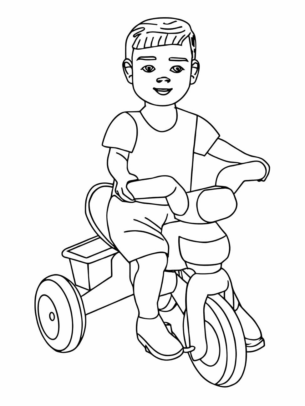 Bicycles coloring page (28)