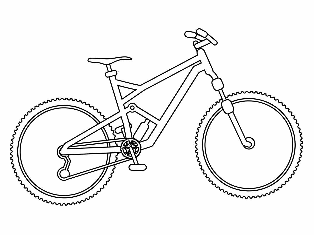 Bicycles coloring page (5)