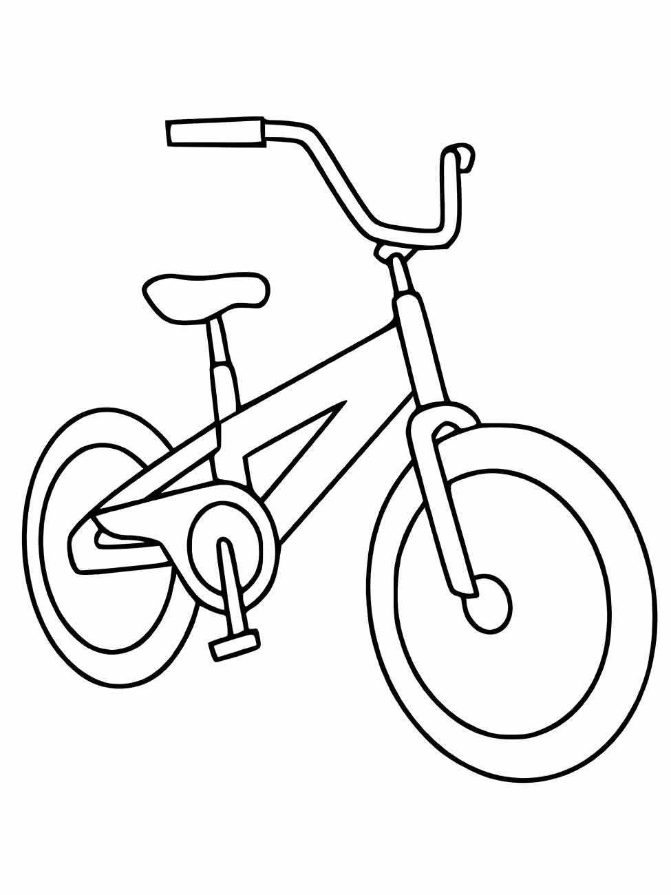 Bicycles coloring page (7)