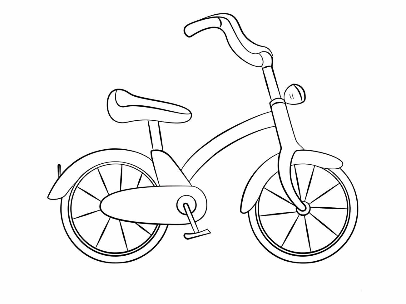 Bicycles coloring page (8)