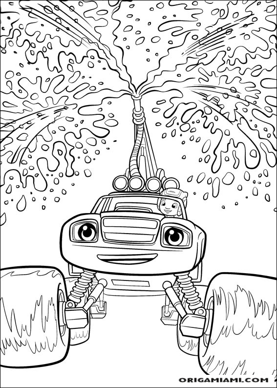 Blaze and the Monster machines coloring page (10)