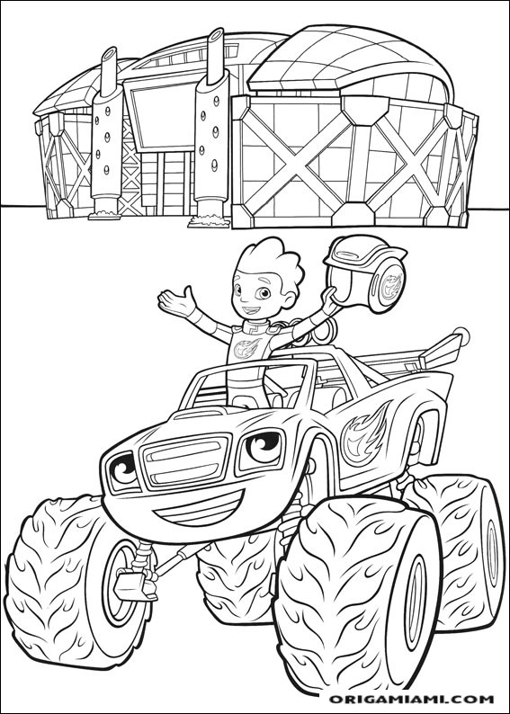 Blaze and the Monster machines coloring page (12)