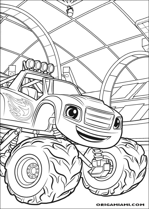 Blaze and the Monster machines coloring page (14)